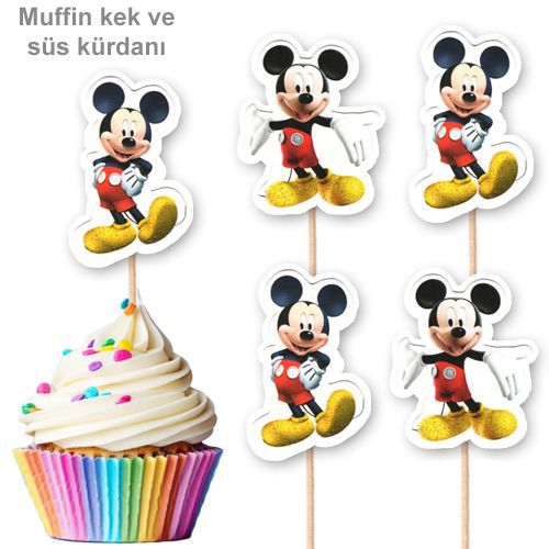 Mickey Mouse Şekilli Kürdan 10 Adet, fiyatı