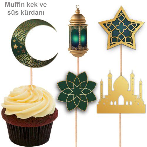 !TOPTAN! Ramazan Şekilli Kürdan Yeşil 10 Adet, fiyatı