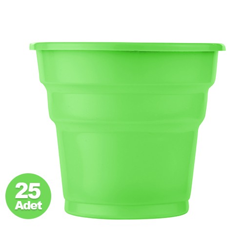 Yeşil Plastik Bardak (25 adet), fiyatı