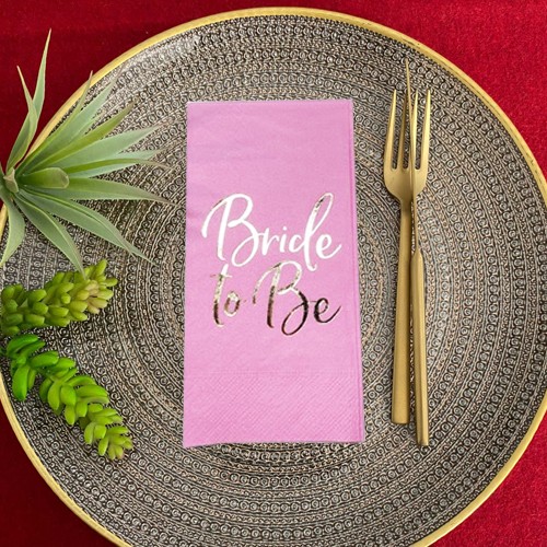 Pembe Bride To Be Peçete Gold Yaldızlı 16 Adet Pembe Bride To Be Peçete Gold Yaldızlı 16 Adet, fiyatı