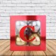 C - Harfi Şeffaf Kutu Kırmızı Metalik 25 cm, fiyatı
