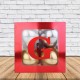 G - Harfi Şeffaf Kutu Kırmızı Metalik 25 cm, fiyatı