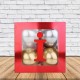 İ - Harfi Şeffaf Kutu Kırmızı Metalik 25 cm, fiyatı