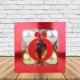 Ö - Harfi Şeffaf Kutu Kırmızı Metalik 25 cm, fiyatı