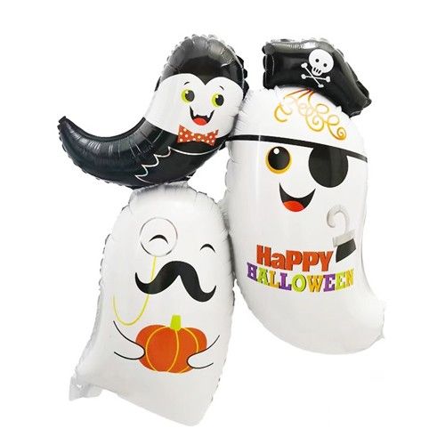Happy Halloween Hayaletler Folyo Balon 90x100 cm, fiyatı