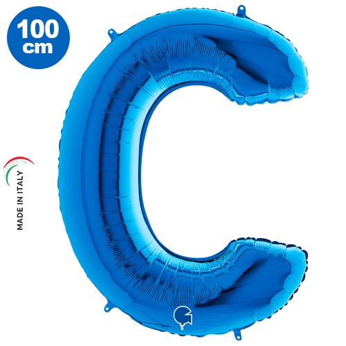 C - Harf Folyo Balon Mavi (100 cm), fiyatı