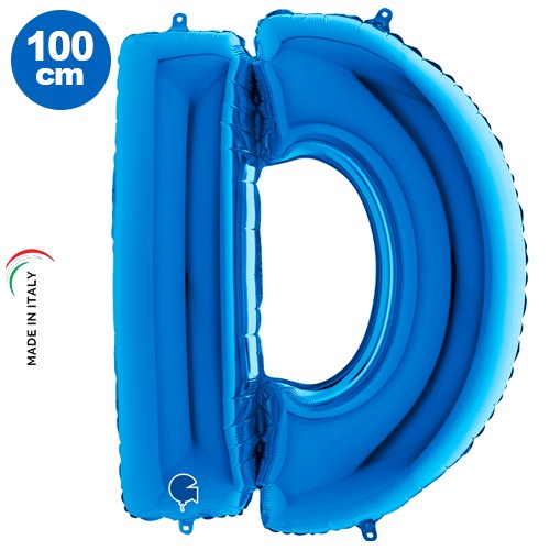 D - Harf Folyo Balon Mavi (100 cm), fiyatı