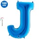 J - Harf Folyo Balon Mavi (100 cm), fiyatı