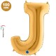 J - Harf Folyo Balon Gold (100 cm), fiyatı