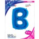 B - Harf Folyo Balon Mavi (100 cm), fiyatı