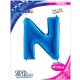 N - Harf Folyo Balon Mavi (100 cm), fiyatı
