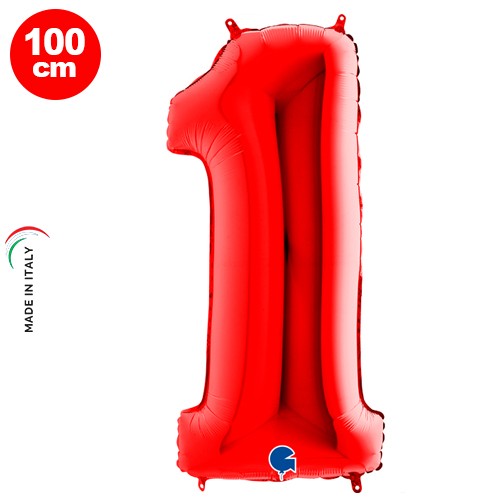 1 Yaş Kırmızı Folyo Balon (100x35 cm), fiyatı