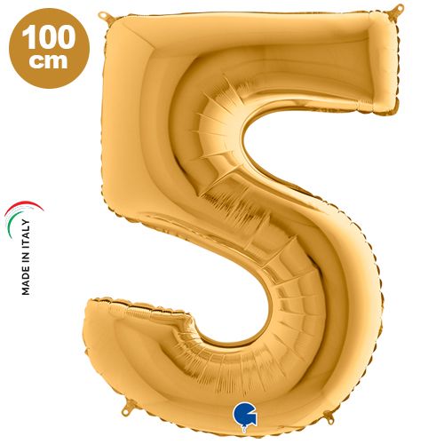 5 Rakam Folyo Balon Gold (100x70 cm), fiyatı