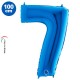 7 Rakam Folyo Balon Mavi (100x70 cm), fiyatı