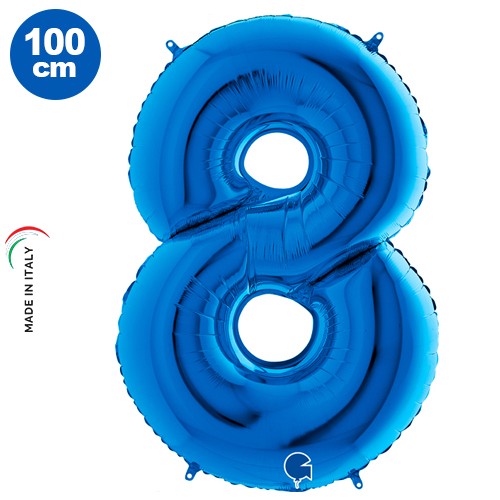 8 Rakam Folyo Balon Mavi (100x70 cm), fiyatı