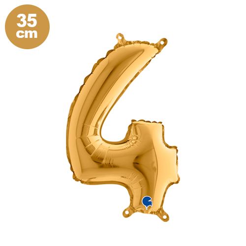 4 Rakam Folyo Balon Gold (35 cm), fiyatı