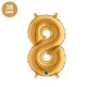 8 Rakam Folyo Balon Gold (35 cm), fiyatı