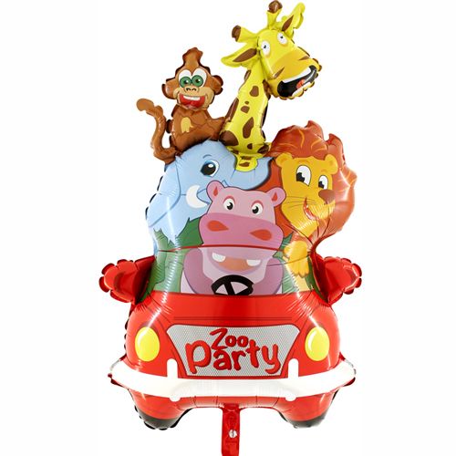 Safari Zoo Party Folyo Balon (90 cm), fiyatı