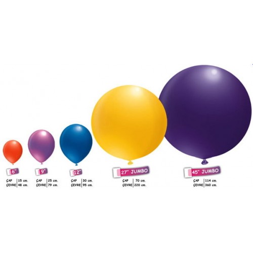 24 İnc Jumbo Balon Pembe 60 cm, fiyatı
