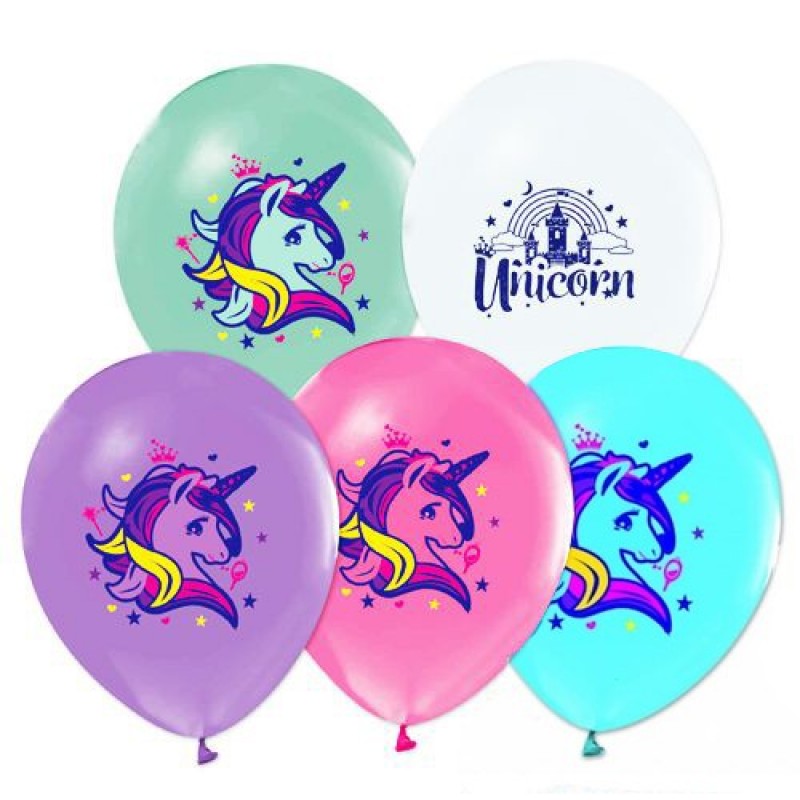 Unicorn Renkli Kağıt Çiçek Seti - Parti Dükkanım