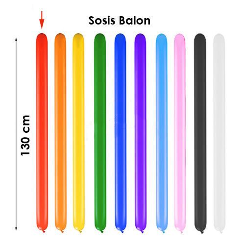 Sosis Balon 100 Adet+Pompa, fiyatı