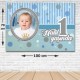1 Yaş First Birtday Boy Kişiye Özel Doğum Günü Parti Afişi 70*100 cm, fiyatı