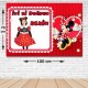 Minnie Mouse Kişiye Özel Parti Afişi Kırmızı 70*100 cm, fiyatı