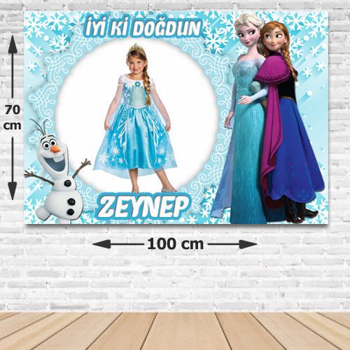 Frozen Kişiye Özel Parti Afişi 70*100 cm, fiyatı