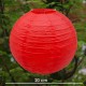 Kırmızı Yuvarlak Fener Süs 1 adet (20 cm), fiyatı