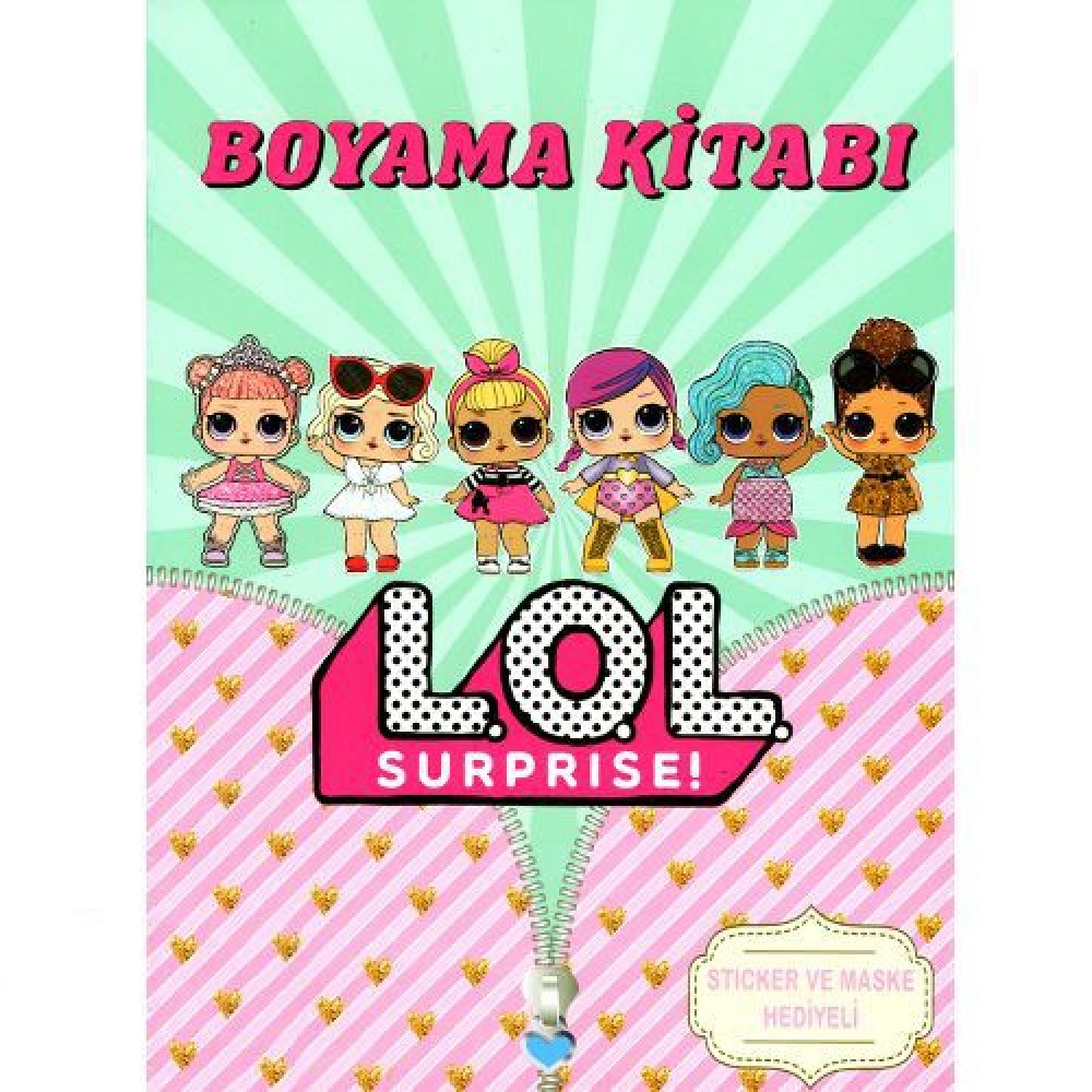 LOL Bebek Boyama Kitabı Stickerlı (16 Sayfa) Parti Dükkanım