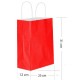 Kırmızı Kağıt Çanta Büyük Boy (31x25 cm), fiyatı