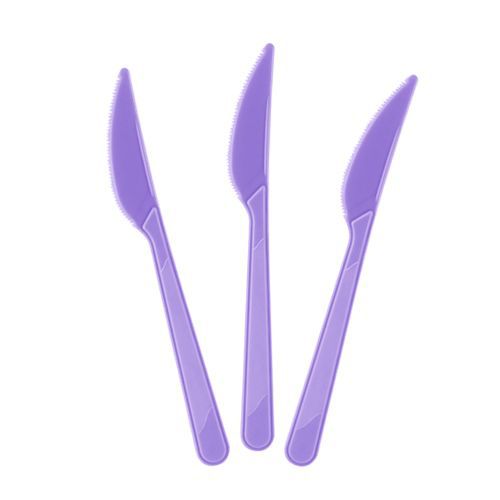 Lila Plastik Bıçak Lüks (25 adet), fiyatı