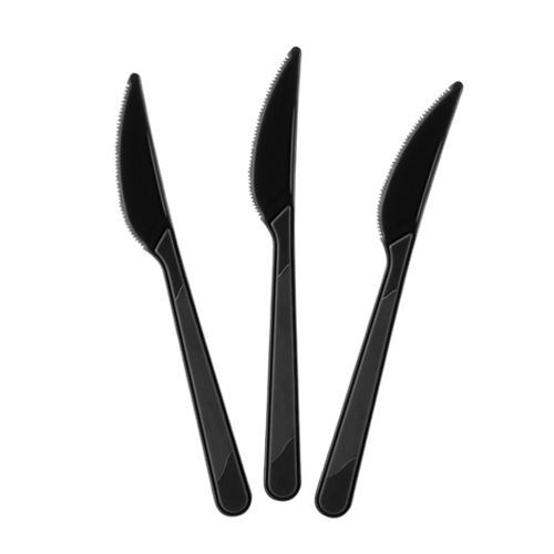 Siyah Plastik Lüks Bıçak (25 Adet), fiyatı