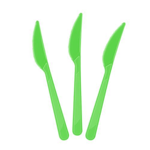 Yeşil Plastik Bıçak Lüks (10 adet), fiyatı